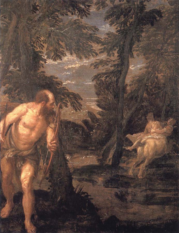 VERONESE (Paolo Caliari) Hercules,Deianira and the centaur Nessus,late Work